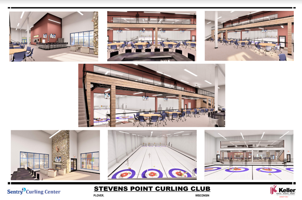 Inside Sentry Curling Center Rendering